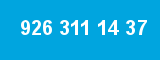 926 311 14 37 926 311 14 37